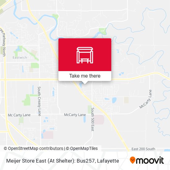Meijer Store East (At Shelter): Bus257 map