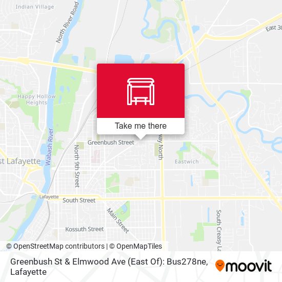 Greenbush St & Elmwood Ave (East Of): Bus278ne map