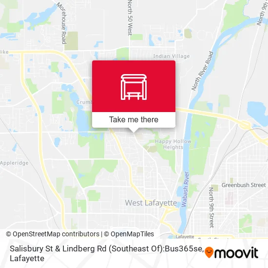 Mapa de Salisbury St & Lindberg Rd (Southeast Of):Bus365se