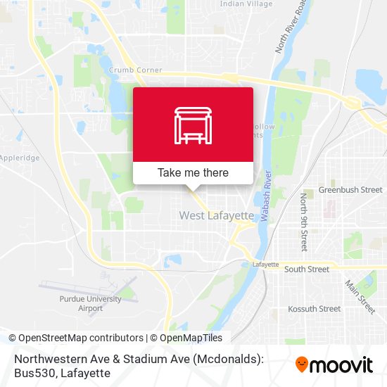 Northwestern Ave & Stadium Ave (Mcdonalds): Bus530 map