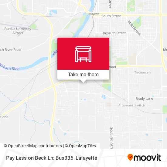 Mapa de Pay Less on Beck Ln: Bus336