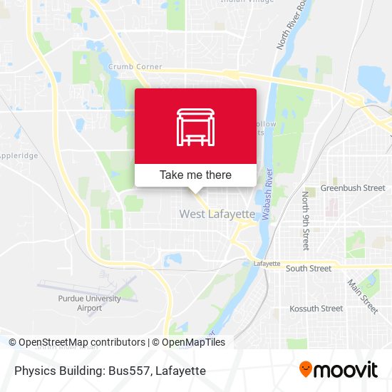 Physics Building: Bus557 map