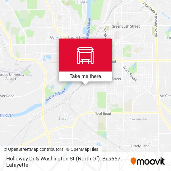 Holloway Dr & Washington St (North Of): Bus657 map