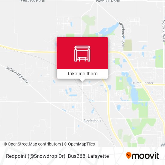 Redpoint (@Snowdrop Dr): Bus268 map