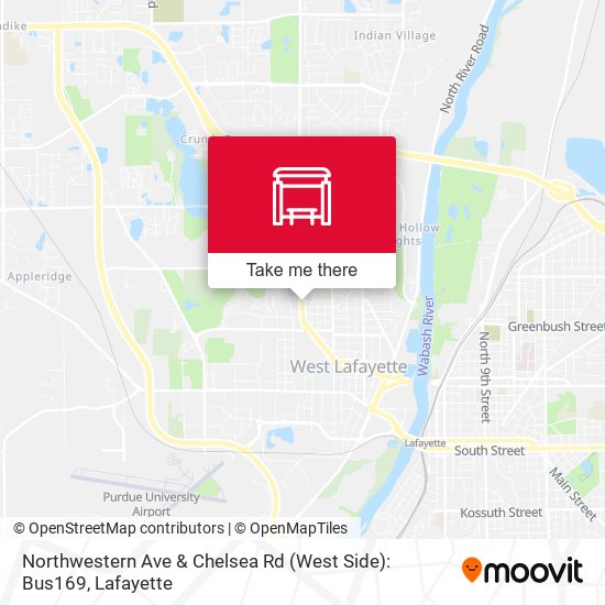 Mapa de Northwestern Ave & Chelsea Rd (West Side): Bus169