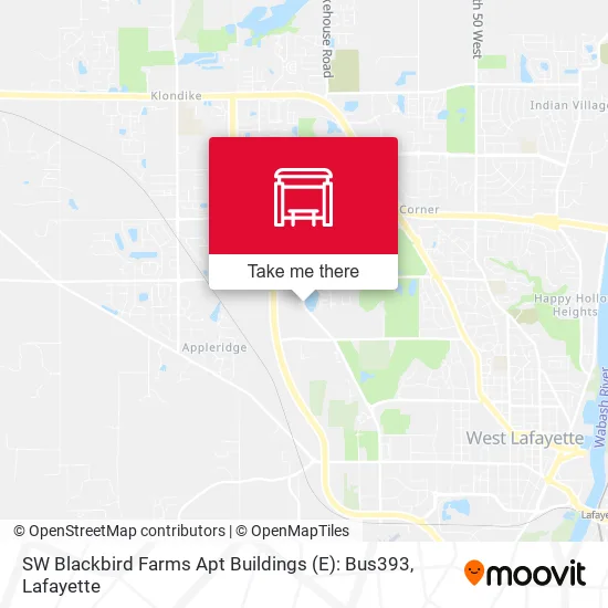 Mapa de SW Blackbird Farms Apt Buildings (E): Bus393