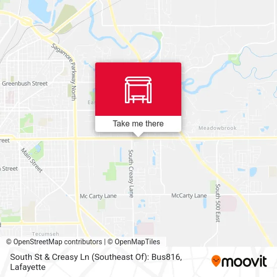 Mapa de South St & Creasy Ln (Southeast Of): Bus816