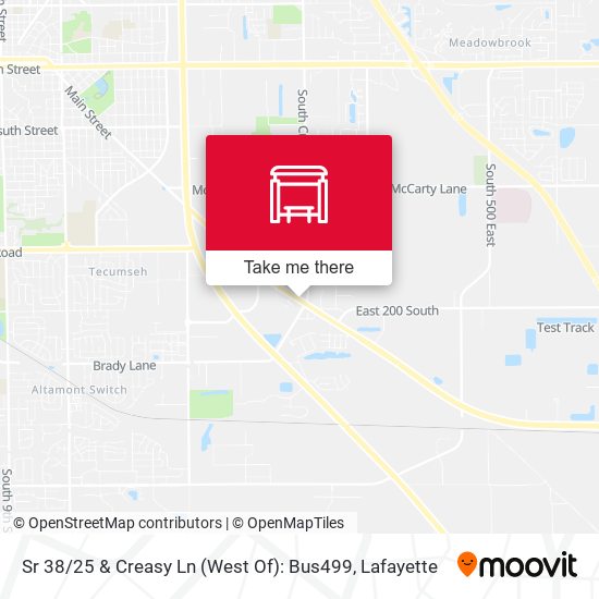 Sr 38 / 25 & Creasy Ln (West Of): Bus499 map