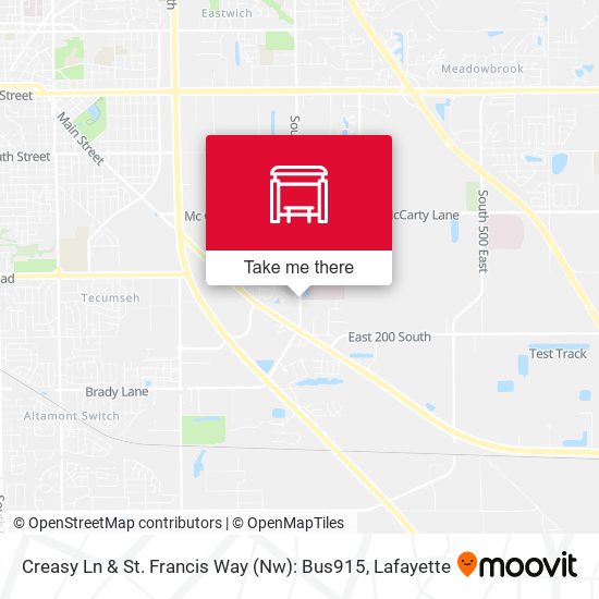 Creasy Ln & St. Francis Way (Nw): Bus915 map