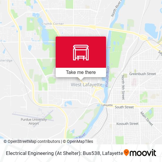 Mapa de Electrical Engineering (At Shelter): Bus538