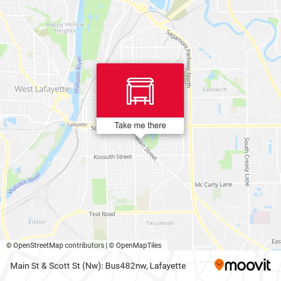 Mapa de Main St & Scott St (Nw): Bus482nw