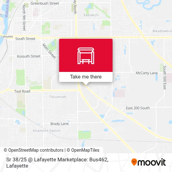 Sr 38 / 25 @ Lafayette Marketplace: Bus462 map