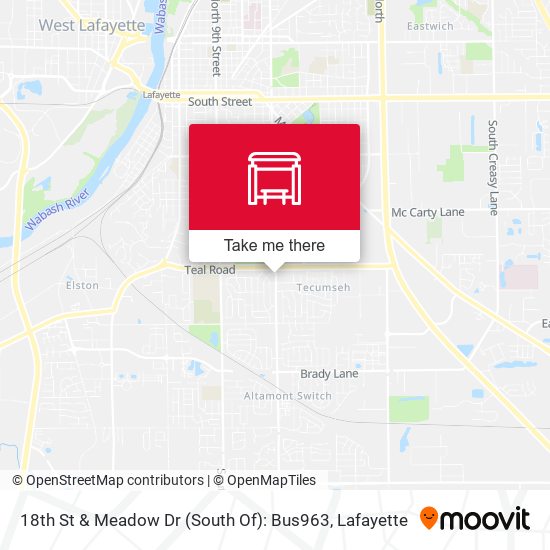 18th St & Meadow Dr (South Of): Bus963 map