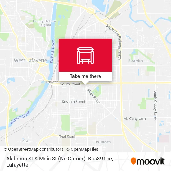 Alabama St & Main St (Ne Corner): Bus391ne map