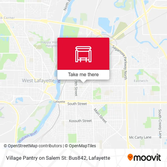 Mapa de Village Pantry on Salem St: Bus842