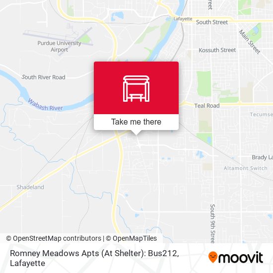 Romney Meadows Apts (At Shelter): Bus212 map