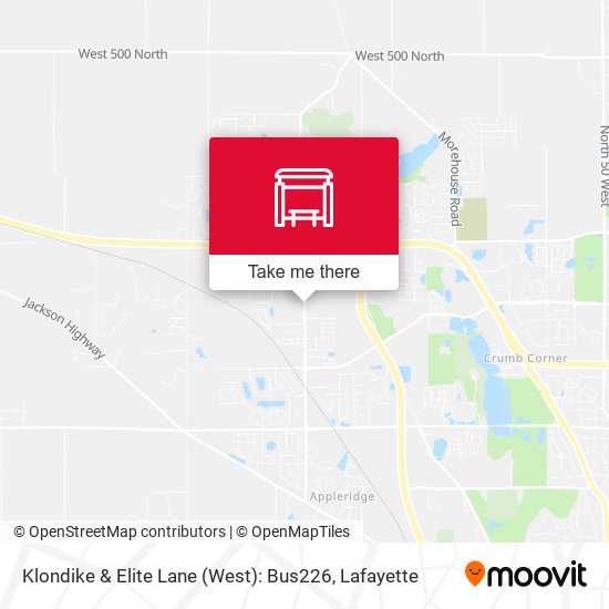Klondike & Elite Lane (West): Bus226 map