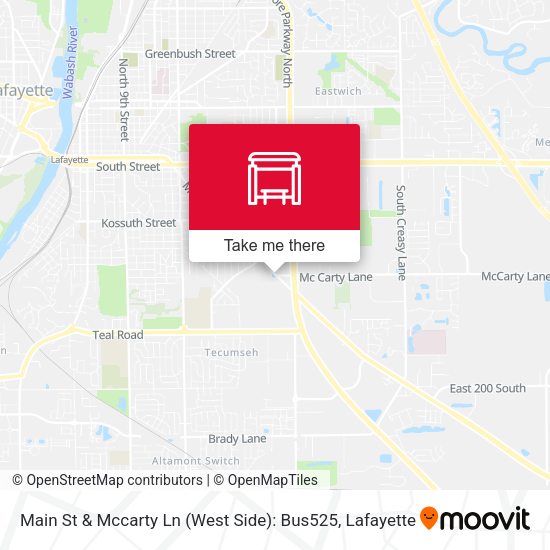 Mapa de Main St & Mccarty Ln (West Side): Bus525