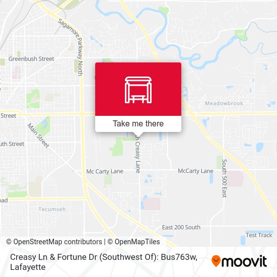 Creasy Ln & Fortune Dr (Southwest Of): Bus763w map