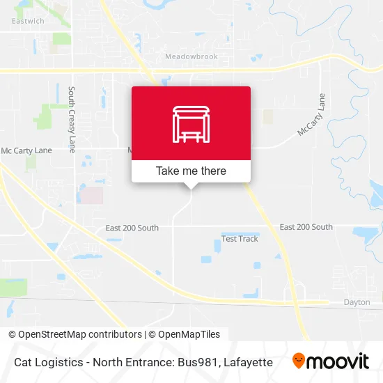 Mapa de Cat Logistics - North Entrance: Bus981