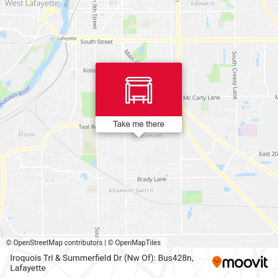 Mapa de Iroquois Trl & Summerfield Dr (Nw Of): Bus428n