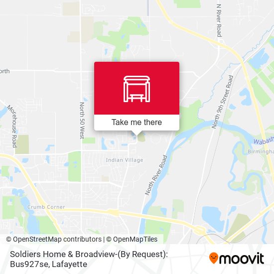 Soldiers Home & Broadview-(By Request): Bus927se map