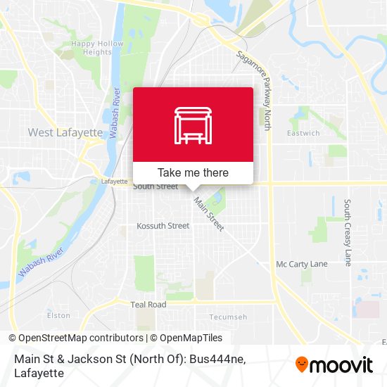 Main St & Jackson St (North Of): Bus444ne map