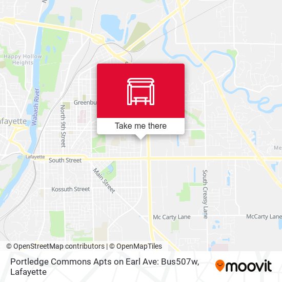 Mapa de Portledge Commons Apts on Earl Ave: Bus507w