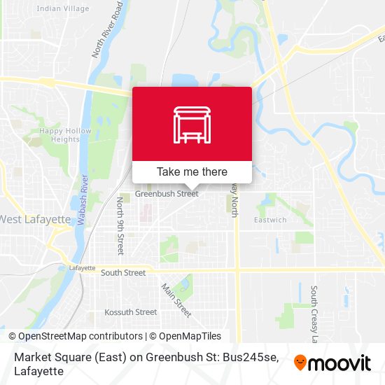 Market Square (East) on Greenbush St: Bus245se map