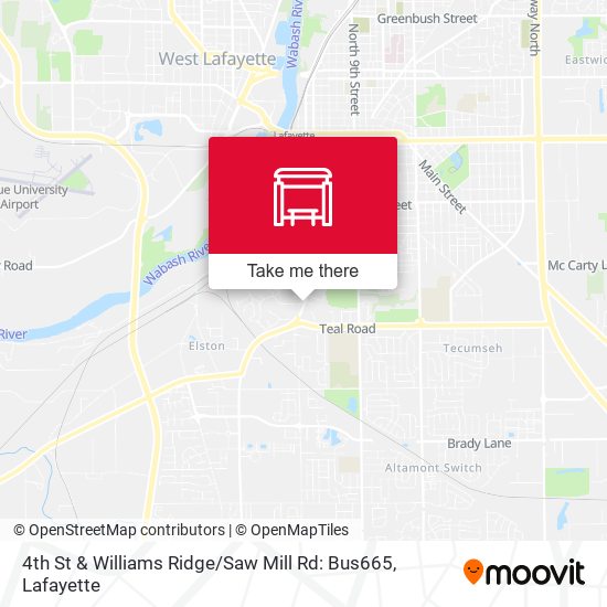 4th St & Williams Ridge / Saw Mill Rd: Bus665 map