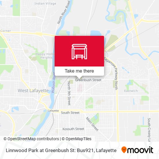 Linnwood Park at Greenbush St: Bus921 map