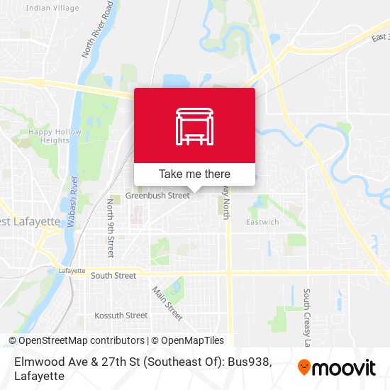 Elmwood Ave &  27th St (Southeast Of): Bus938 map