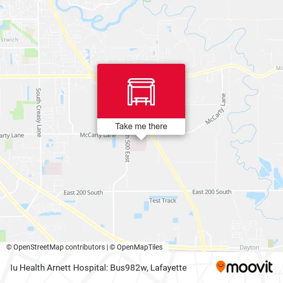 Mapa de Iu Health Arnett Hospital: Bus982w