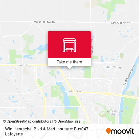 Mapa de Win Hentschel Blvd & Med Institute: Bus047