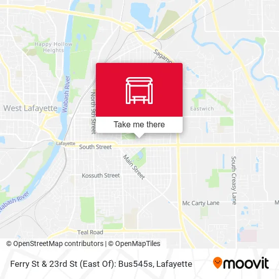 Ferry St & 23rd St (East Of): Bus545s map