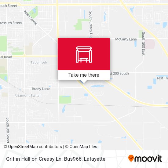 Griffin Hall on Creasy Ln: Bus966 map