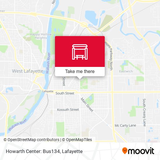 Mapa de Howarth Center: Bus134