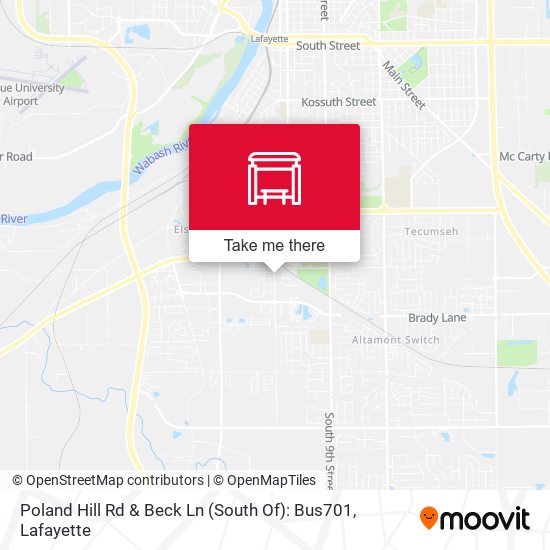 Poland Hill Rd & Beck Ln (South Of): Bus701 map