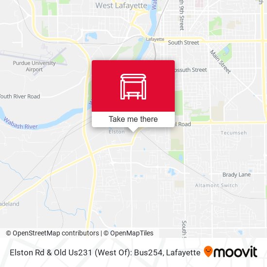 Elston Rd & Old Us231 (West Of): Bus254 map