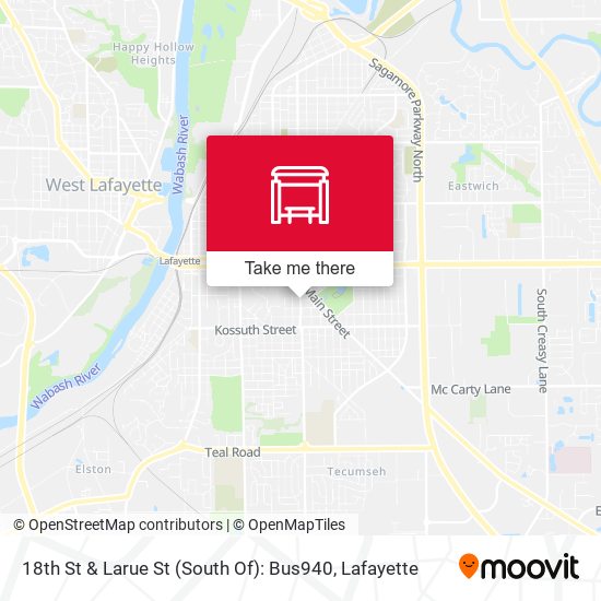 Mapa de 18th St & Larue St (South Of): Bus940