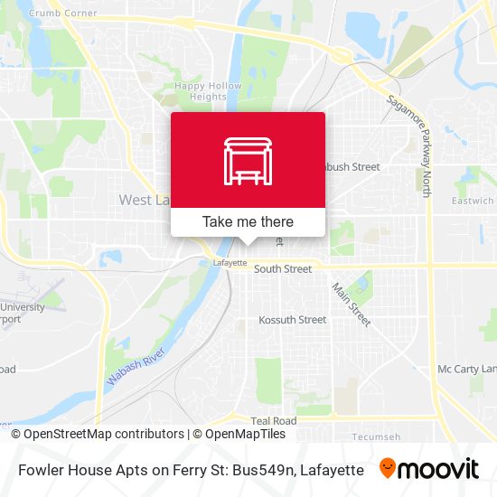 Fowler House Apts on Ferry St: Bus549n map