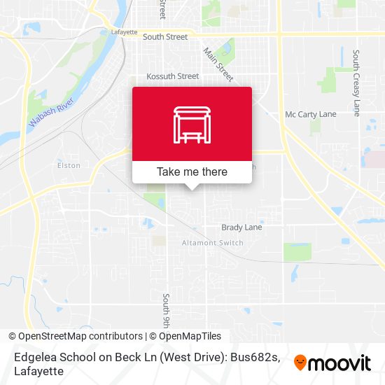Edgelea School on Beck Ln (West Drive): Bus682s map
