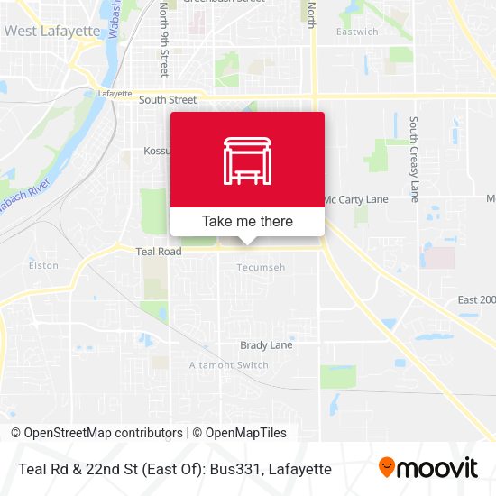 Mapa de Teal Rd & 22nd St (East Of): Bus331