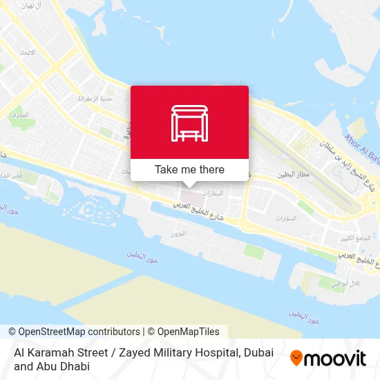 Al Karamah St / Zayed Military Hospital map