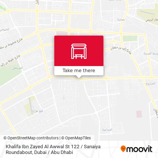 Khalifa Ibn Zayed Al Awwal St 122 / Sanaiya Roundabout map