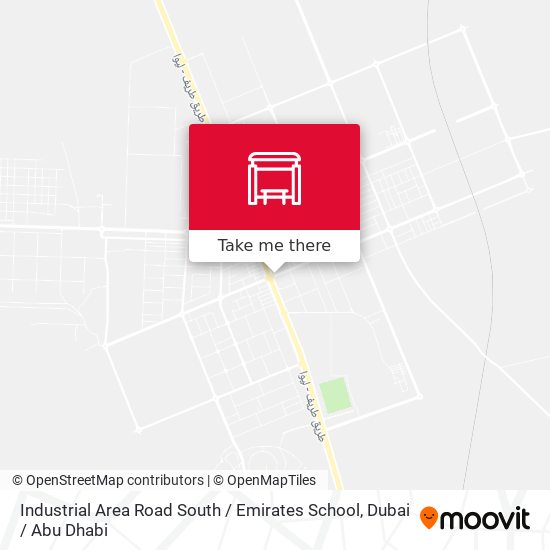 Industrial Area Road South / Emirates School map