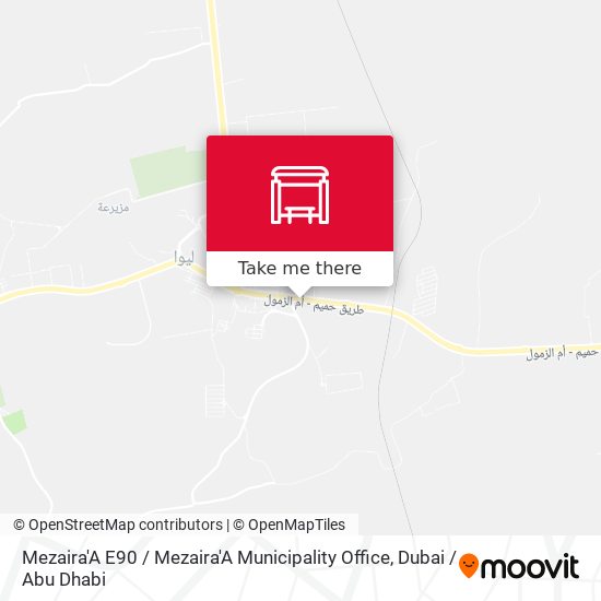 Mezaira'A E90 / Mezaira'A Municipality Office map