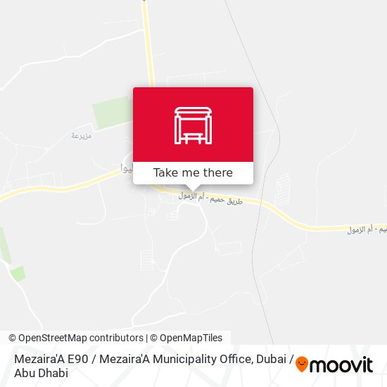 Mezaira'A E90 / Mezaira'A Municipality Office map