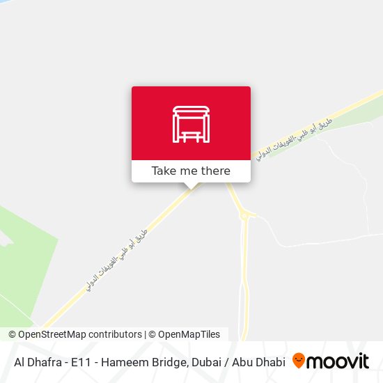 Al Dhafra - E11 - Hameem Bridge map