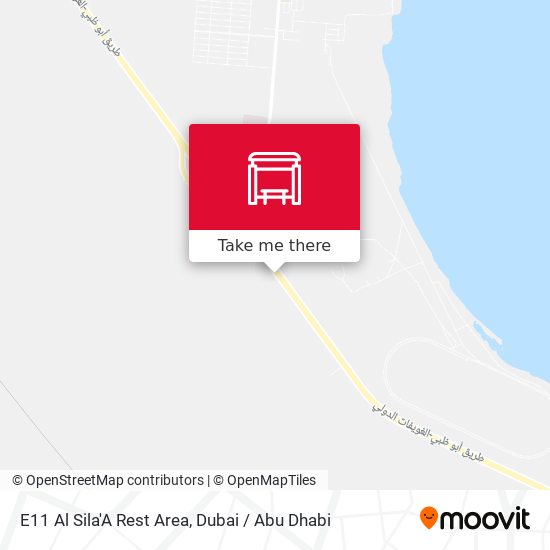E11 Al Sila'A Rest Area map